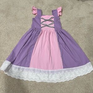 Girls Rapunzel Inspired Dress - EUC 3T
